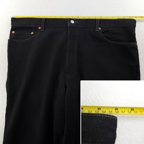 Levi's 560 Jeans Vintage Comfort Fit USA Black Denim Y2K Men "42x38" Real 44x38 - Picture 6 of 12